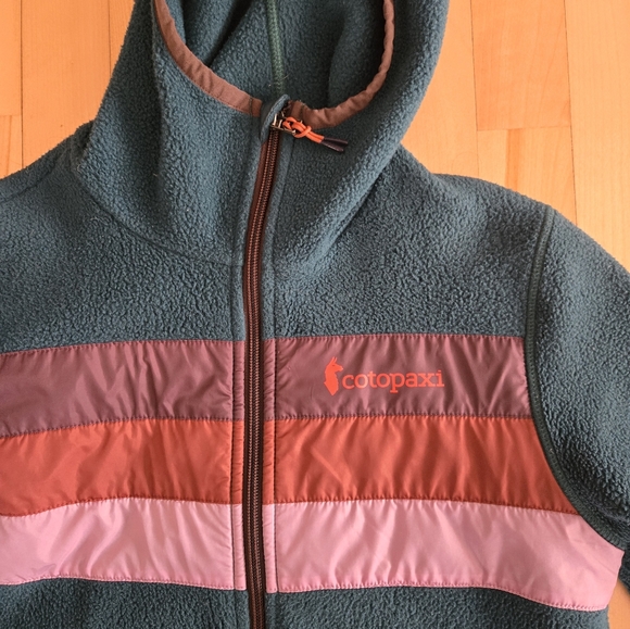 Teal and Pink Hooded Jacket Cotopaxi Size XS Teca - Picture 4 of 6